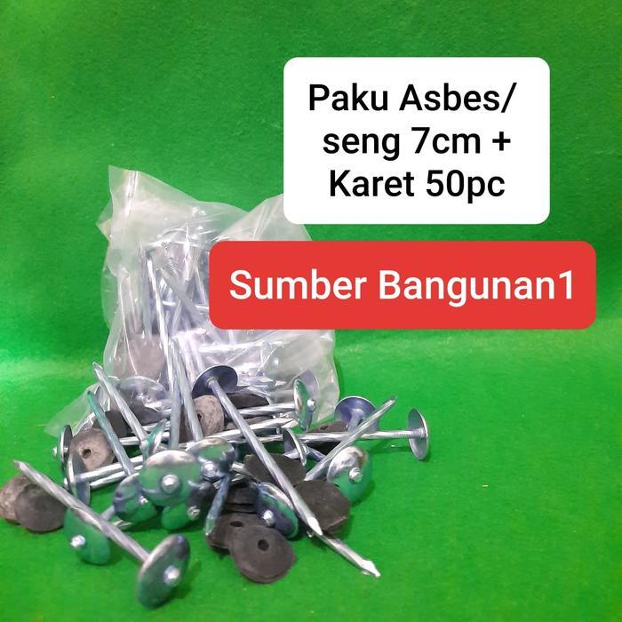 IDXXX- Paku Asbes Paku Seng Panjang Paku Payung 7Cm (50Pc)