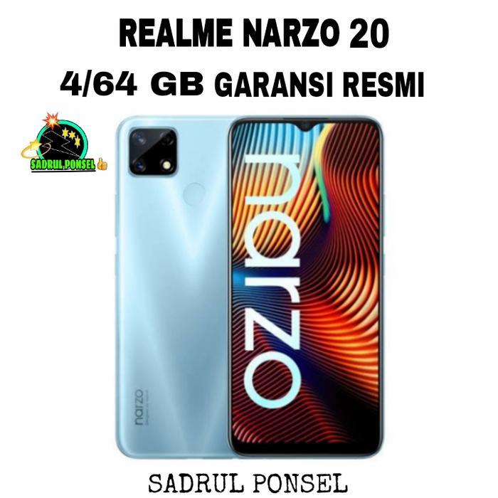 HP REALME NARZO 20 4/64 GB-RILMI NARZO 20 RAM 4GB ROM 64GB GRS RESMI Promo Premium