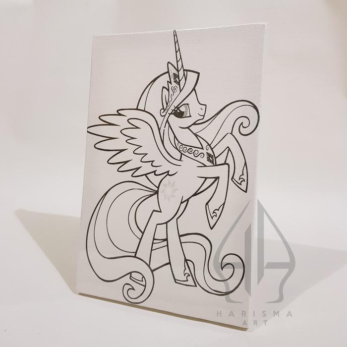 Kanvas Lukis Sketsa 20x30 cm Berkualitas/Kanvas Lukis Sketsa Mewarnai