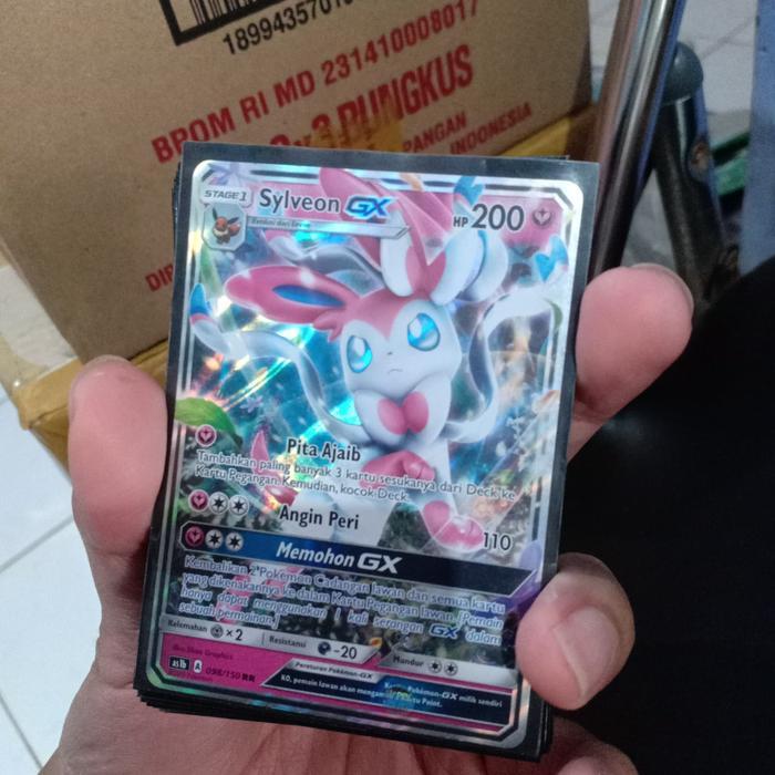 sylveon GX HR eevee Pokemon Tcg singles kartu card Hantaman Pertama