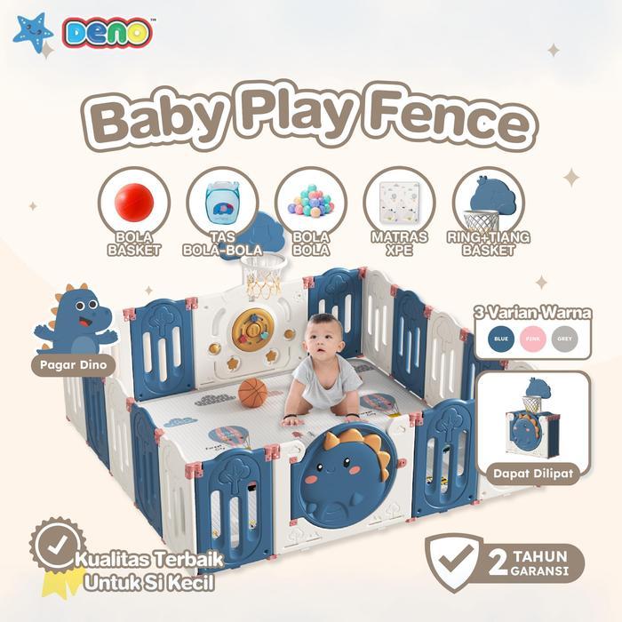 Deno Baby Play Fence Pagar Bayi Baby Fence Pagar Bermain Anak