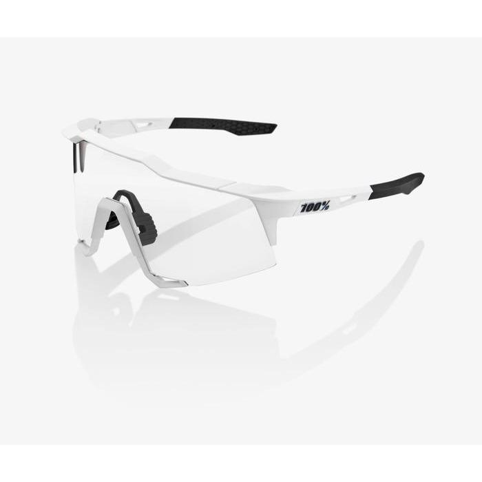 Sunglasses 100% Speedcraft Off White, Hiper Red Mirror Lens
