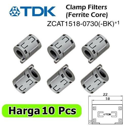 10 Pcs Magnet Tdk Zcat 1518-0730 Ferrite 1518 0730 Diameter 5Mm - 8Mm Bbm Kabel Busi Motor Mobil