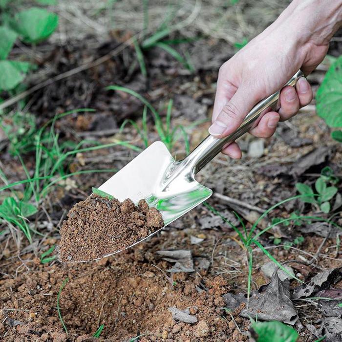 BERKUALITAS Sekop Kecil Dari Baja Tahan Karat, Alat Berkebun, Sekop, Sekop Untuk Menanam Bunga Dan