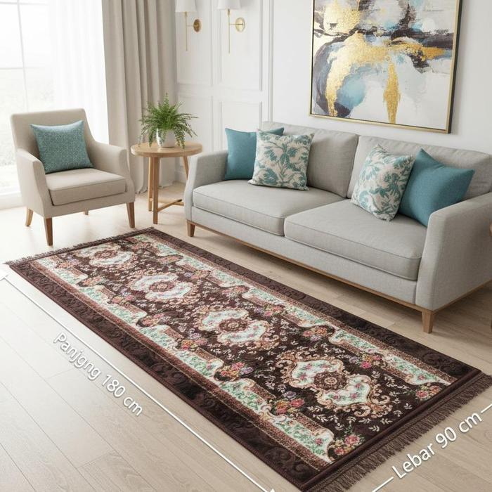 Karpet Lantai Kecil Turkey Premium, Minimalis Ukran 170X90 Cm #Gratisongkir