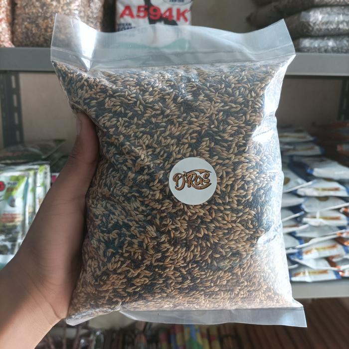 pakan kenari campur 1kg pakan ternak harian burung kenari