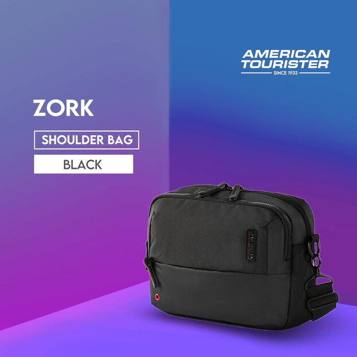 American Tourister Zork Hz Shoulder Bag As - Black