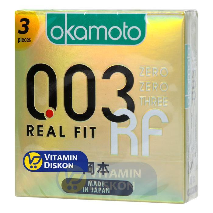 HORLIQUID- Okamoto Kondom Real Fit 003 3'S