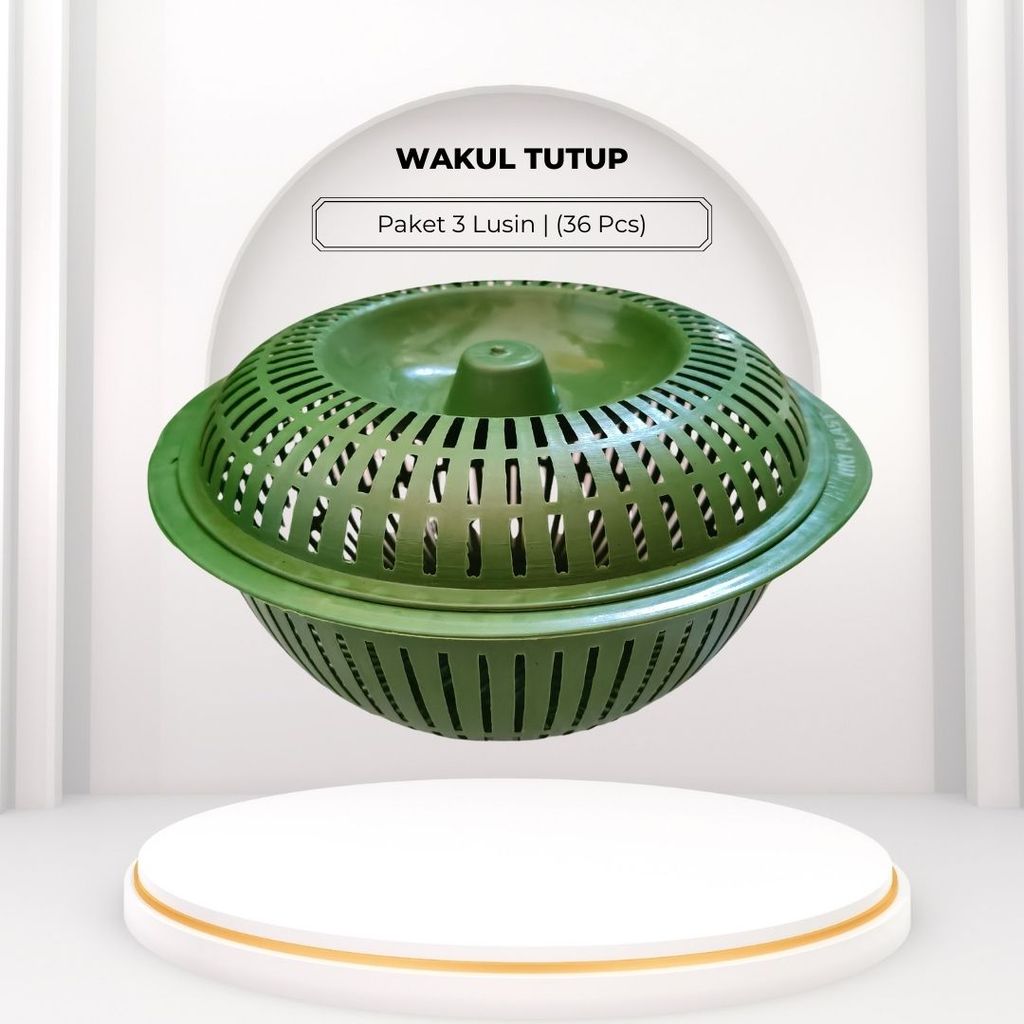 Wakul Tutup Paket 3 Lusin | (36 Pcs) Plastik Serbaguna Koleksi Wajib Usaha Anda | Acara Berkatan Haj