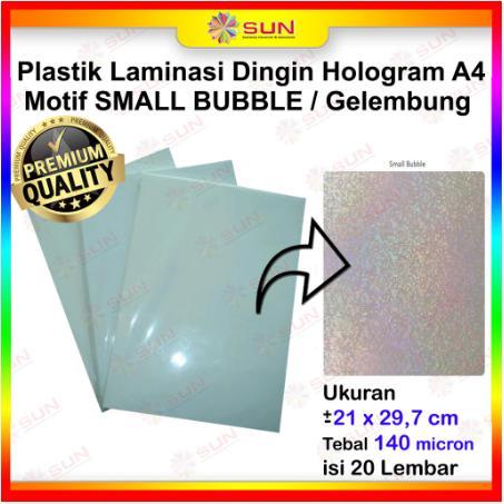 Plastik Laminasi Dingin Hologram A4 (Pelindung Kertas Foto)