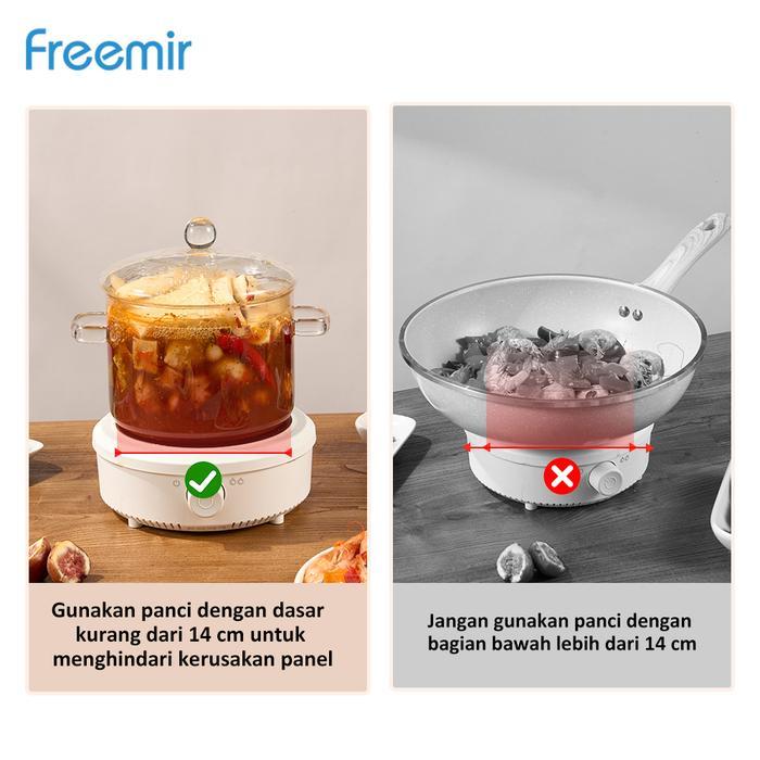 r9scin- Freemir Kompor Listrik Mini Electric Cooker Kompor Listrik Keramik Praktis Multifungsi