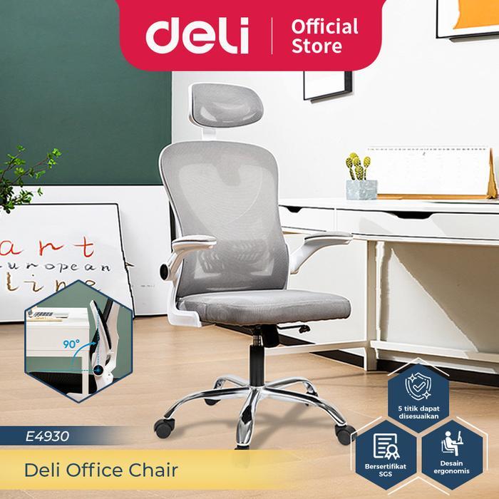 Deli Office Chair / Kursi Kantor / Kursi Kerja Dengan Sandaran E4930
