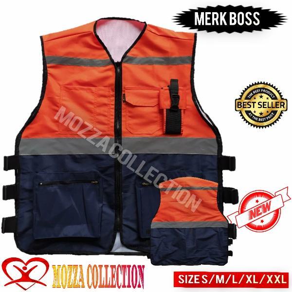 TERMURAH ROMPI SAFETY VEST TASLAN 3XL-ROMPI SAFETY SIZE BIG XXXL-ROMPI MURAH READY STOCK