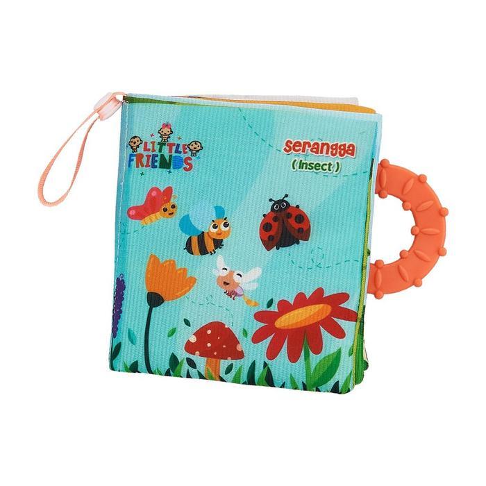 Little Friends Soft Book Anak Bayi/Buku Kain/Bantal Soft Book Gambar/ Teether - Lavie Baby House