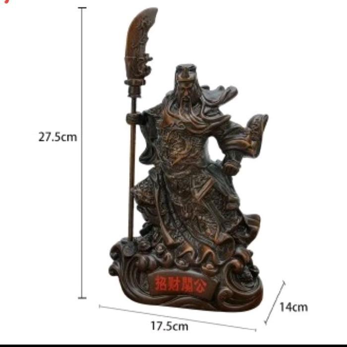 Patung Kwan kong ukir Samkok