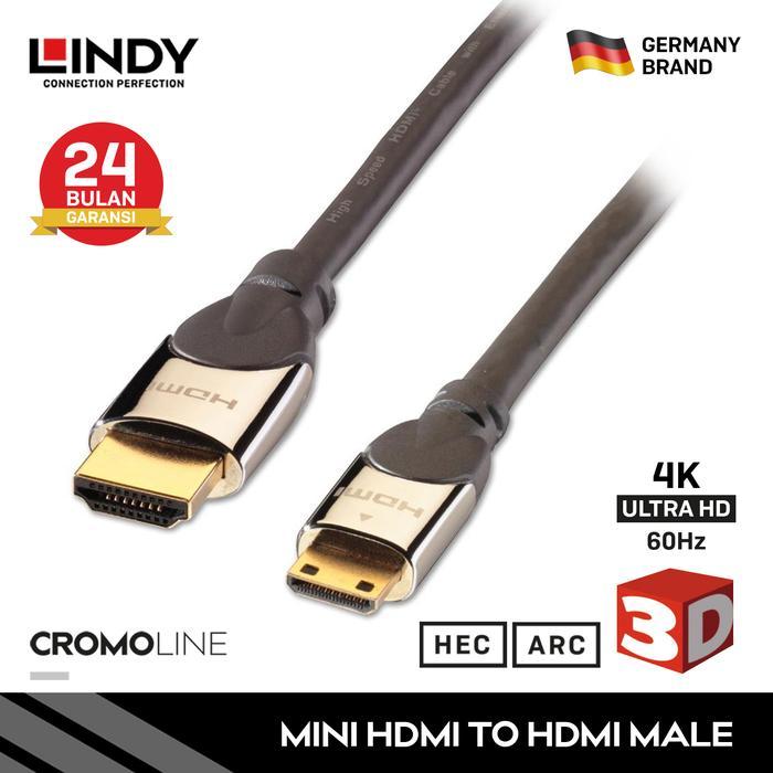 Kabel Mini Hdmi To Hdmi Lindy 4K + Ethernet Premium, 3M