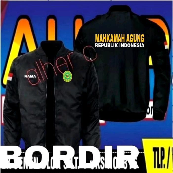 Jaket bordir mahkamah agung jaket mahkamah agung Jaket bomber mahkamah agung jaket kerja mahkamah