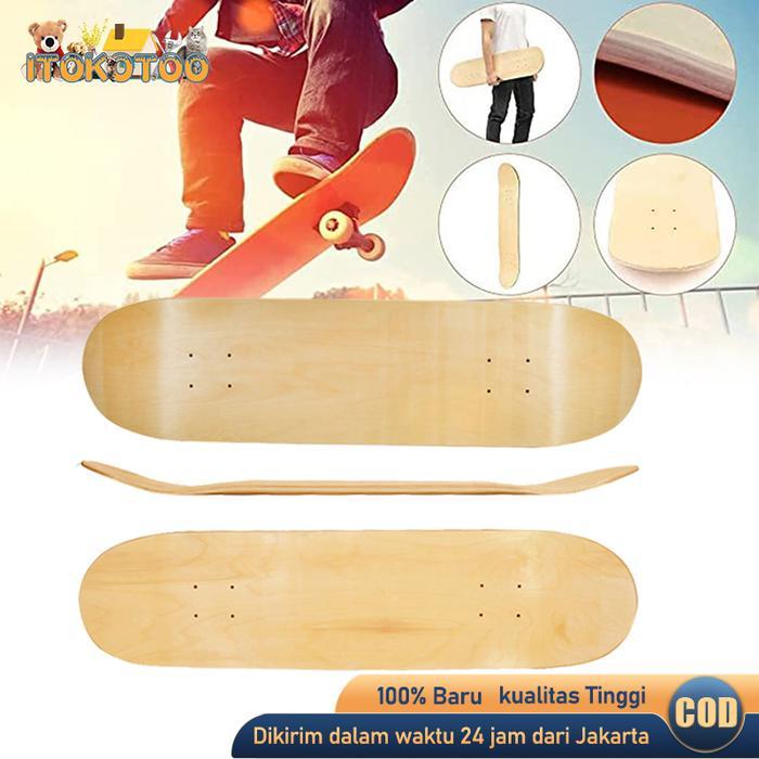 PAPAN SKATEBOARD BLANK UNTUK DEWASA DAN ANAK MAPLE ORINAL
