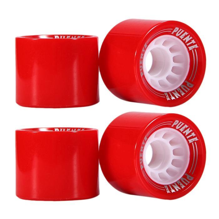 PUENTE 4PCS RODA CRUISER SKATEBOARD 63MM WHEELS LONGBOARD SKATEBOARD