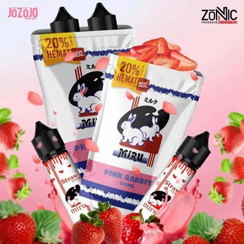 MIRU CREAMY PINK RABBIT STRAWBERRY 60ML X 2 PCS BY JOZOJO