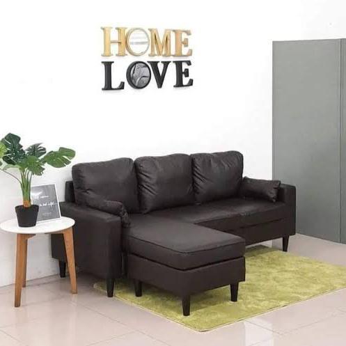 Sofa L Berbahan Kulit Oscar Sofa Sudut Oscar Sintetis Sofa L Minimalis