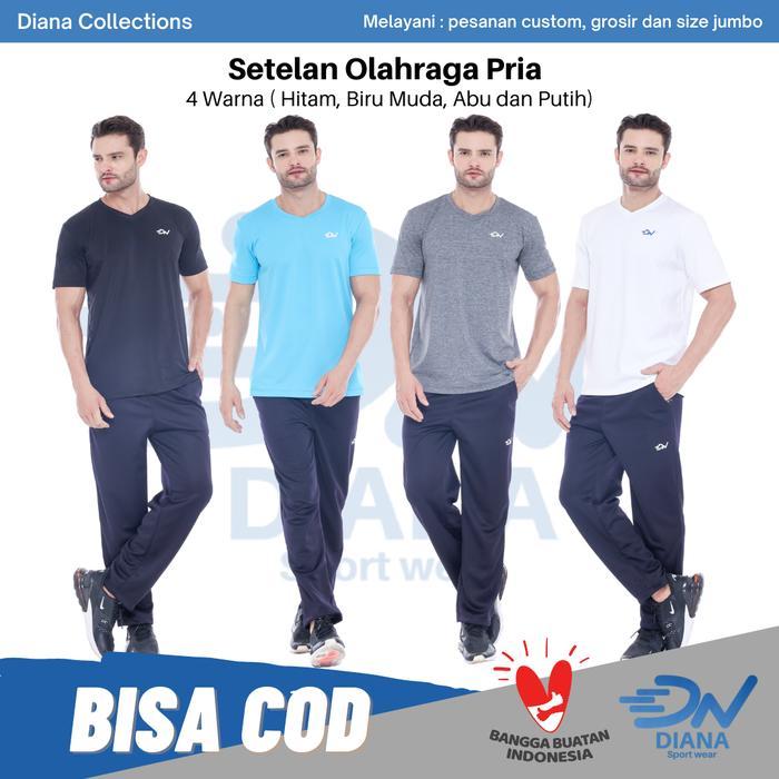 SETELAN OLAHRAGA PRIA BAJU OLAHRAGA LAKI-LAKI CELANA TRAINING SETELAN OLAHRAGA JUMBO KAOS OLAHRAGA