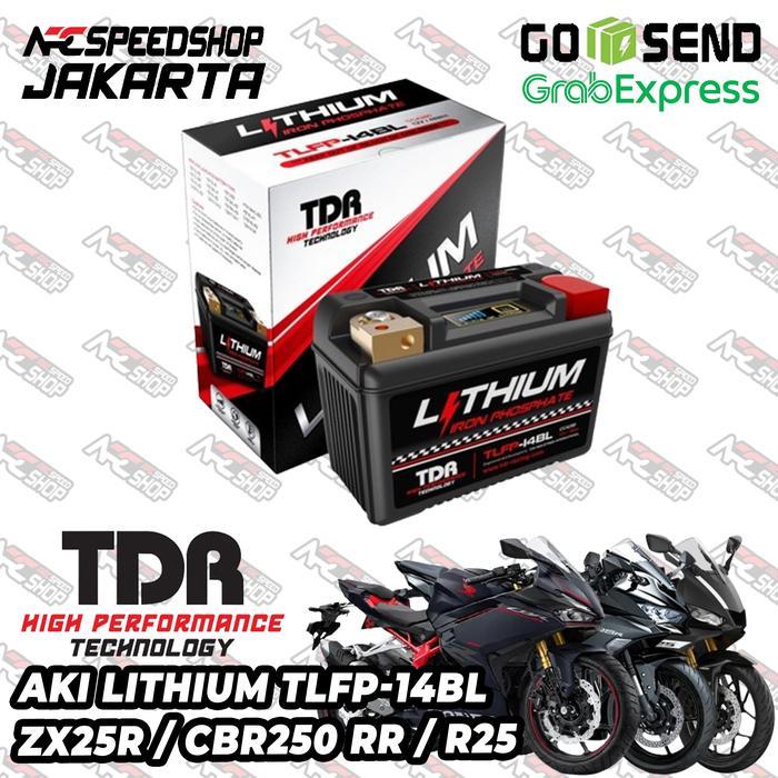 Aki Accu Motor Lithium Litium TDR TLFP-14BL ZX25 R NINJA RR MONO 250 Z250 ZX25R VERSYS 250 650 ZX6R