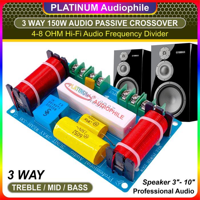 Crossover Pasif 3 Way Passive Speaker Crossover Low Mid High Weah-338