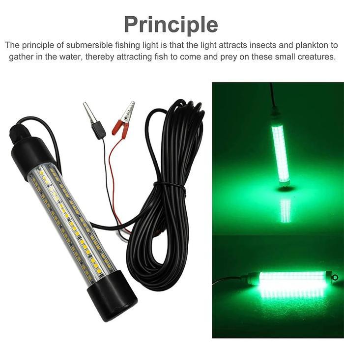 Lampu Umpan Ikan Lampu Led Bawah Air Lampu Memancing Lampu Biru Umpan Cumi Baterai 48 Jam