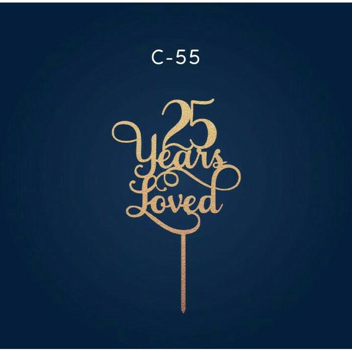 SIAPKIRIM TOPPER KUE / CAKE TOPPER / ANNIVERSARY /WEDDING ANNIVERSARY SAN KUE READY STOCK