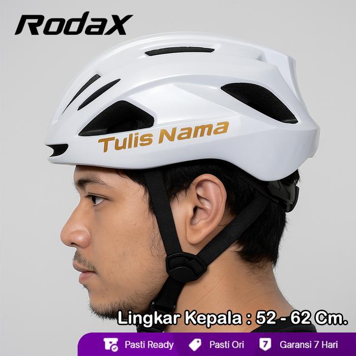 RODAX CUSTOM HELMET BISA TAMBAH NAMA HELM SEPEDA CUSTOM HELM ROADBIKE CUSTOM HELM ROADBIKE AERO HELM