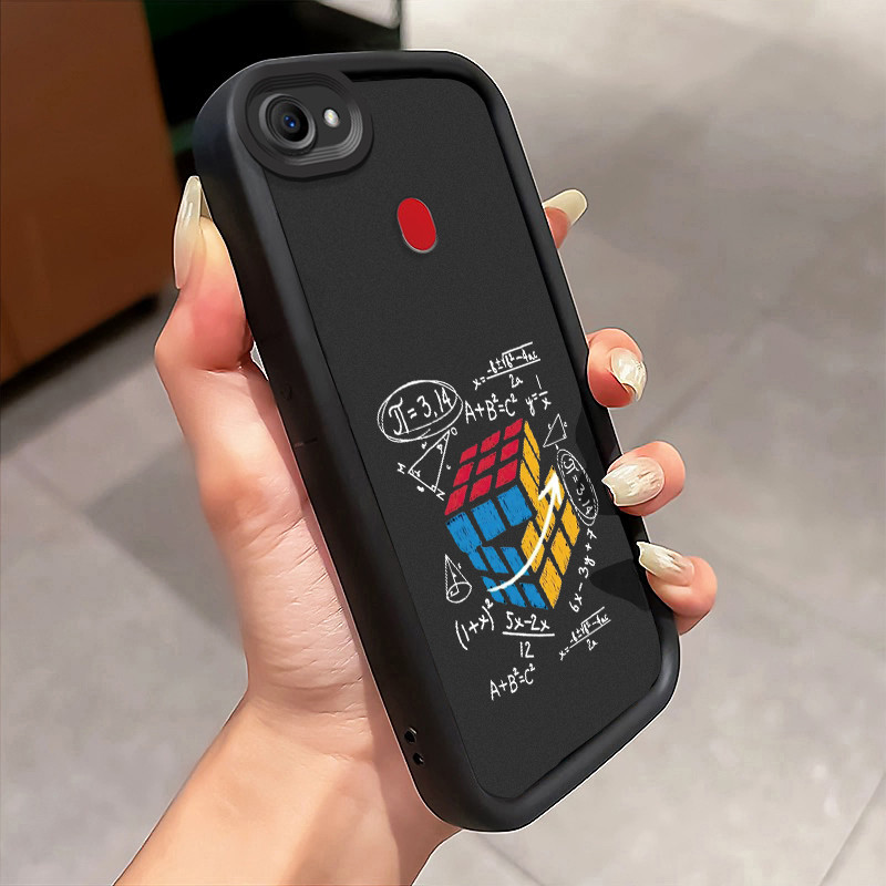 Casing Hp Untuk OPPO F5 F7 F5 Youth Case Rubik's Cube Matematika Rubik Kesing TPU Phone Cover Kasing