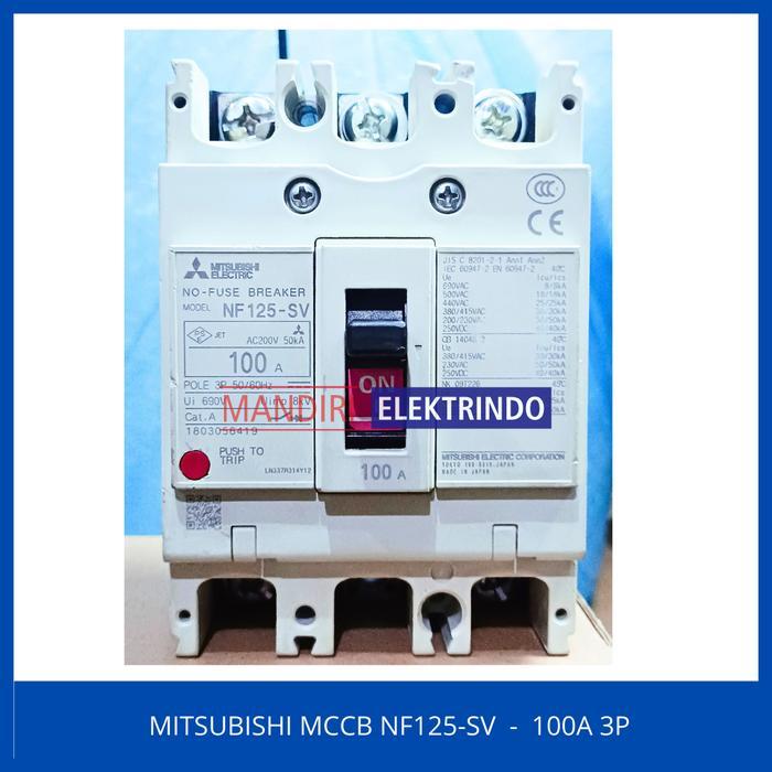Mitsubishi Mccb Nf125-Sv - 100A 3P