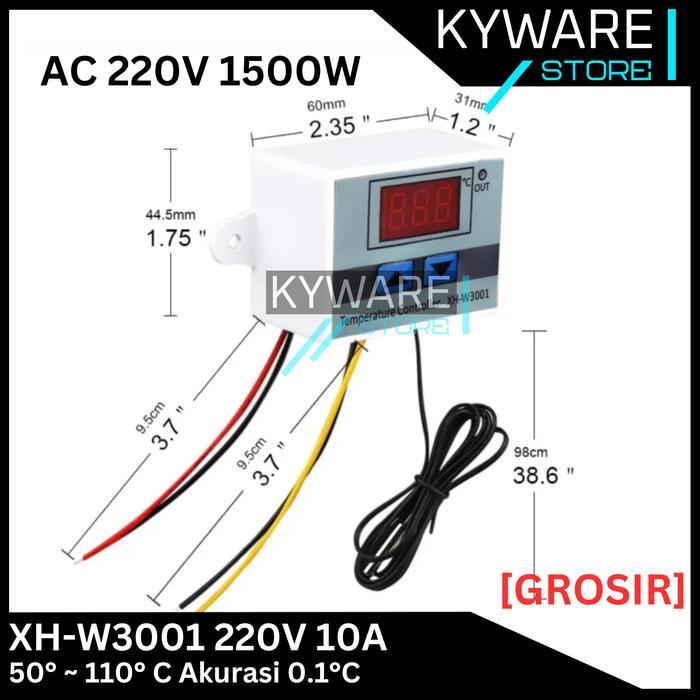 XH W3001 DIGITAL THERMOSTAT XH-W3001 TEMPERATURE CONTROLLER AC 220V