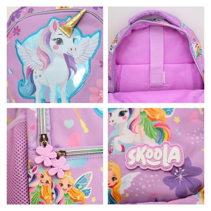 Skoola Backpack - Tas Ransel Sekolah Anak Sd Perempuan Unifairy Cupcake 3D Custome Name - Finzi