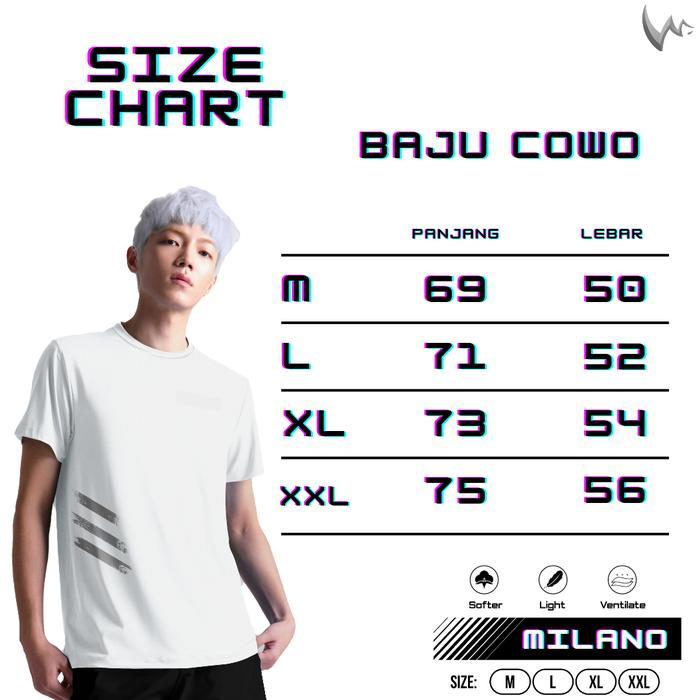 BAJU POLOS OLAHRAGA DRIFIT MILANO