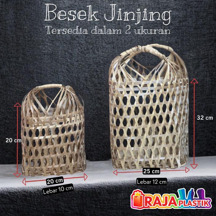 Besek anyaman bambu jinjing / Besek Anyaman Bambu Keranjang