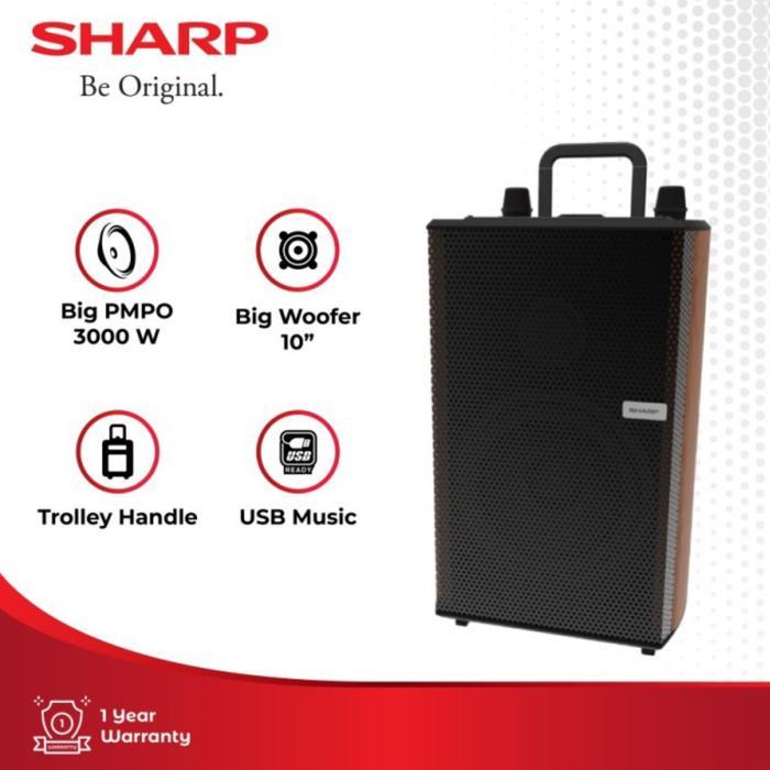 Sharp Speaker Active 10 Inch Cbox-Trb10Mbo / Speaker System Trolly Series Cbox Trb10Mbo