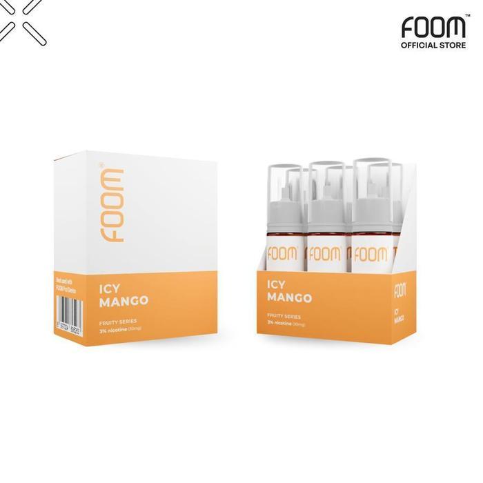 FOOM ICY MANGO 15ML 3% 1 PACK ISI 6 PCS HARGA SATUAN