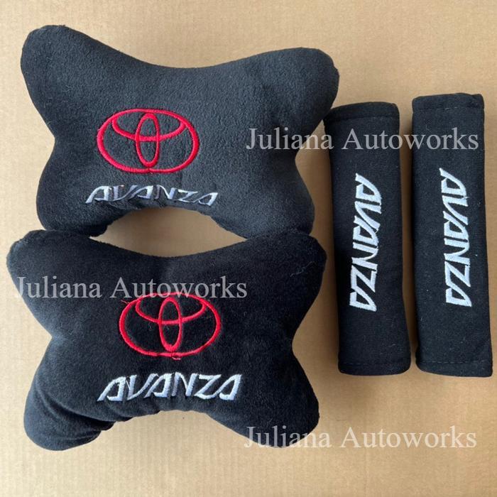 Bantal Mobil Avanza Bantal Leher Jok Mobil Cover Seatbelt Avanza Ori Original Asli