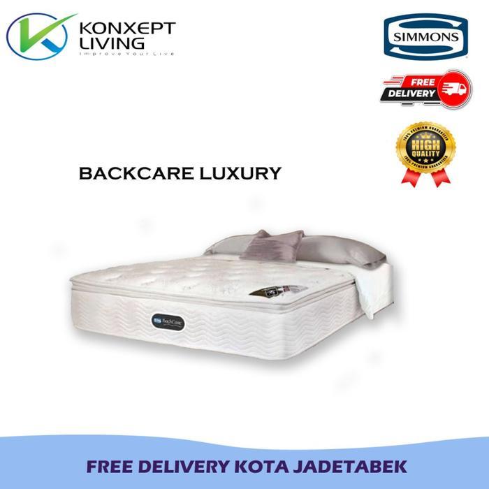 Kasur Simmons Backcare Luxury - 200X200 Springbed (Hanya Kasur)