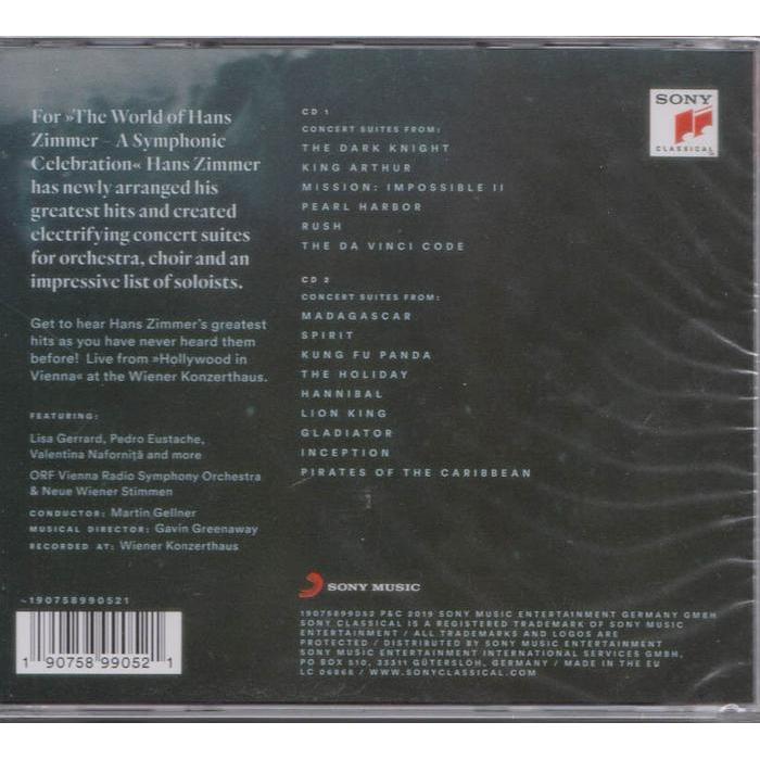 Cd Hans Zimmer - The World Of Hans Zimmer 2 Cd