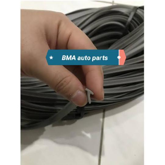 News Karet lis list spakbor body kit warna hitam dan abu abu