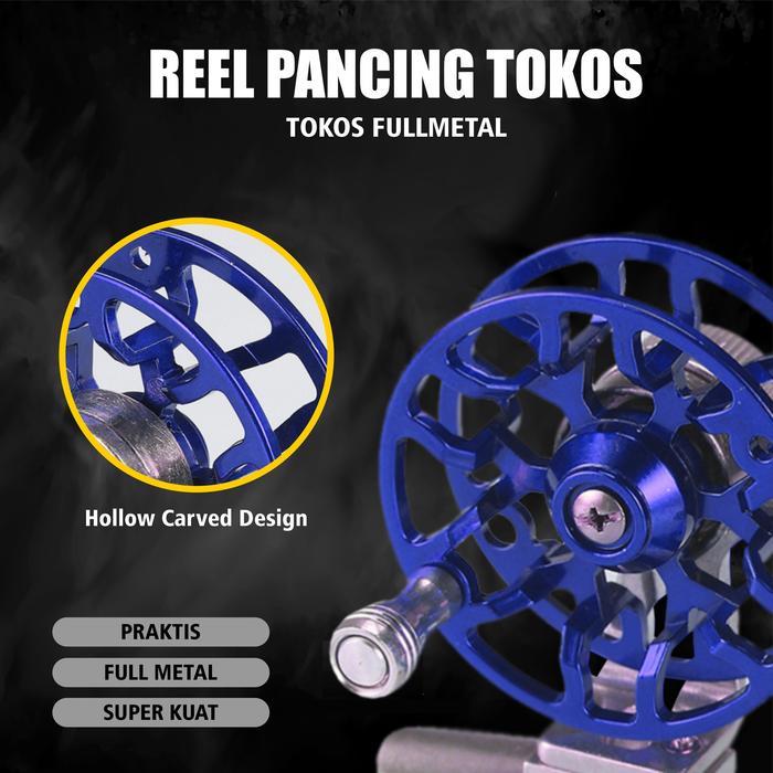 Terlaris- Kaptenfishing Reel Pancing Tokos Katrol Kerekan Pancing Fishing Material Full Metal Reel