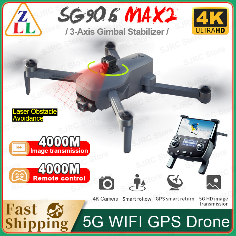 Zll Sg906 Max2 Drone 4K Professional Hd Camera Fpv Dron Sg906 Max3 5G Gps 3-Axis Gimbal Laser