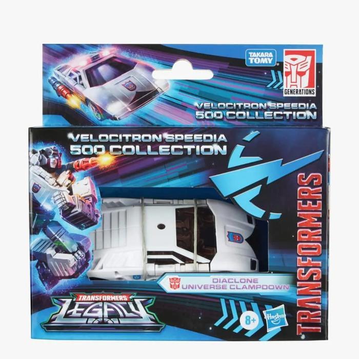 Transformers Legacy Velocitron Speedia 500 Diaclone Universe Clampdown