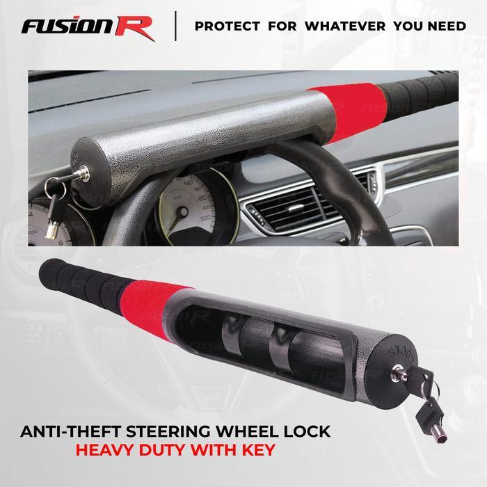 PENGAMAN STIR MOBIL MODEL TONGKAT BASEBALL ANTI MALING BESI KUAT UNIVERSAL