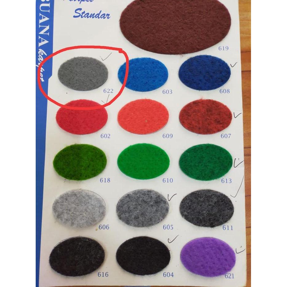 FMLY- Karpet Bludru Polos Buana Lebar 2M X 0.5M ,Ketebalan 3Mm Harga Untuk 50Cm Panjangnya