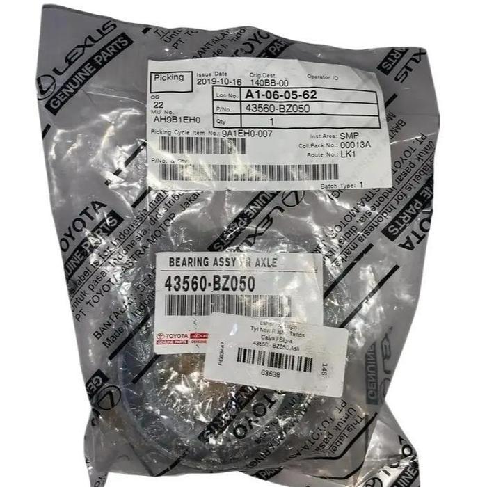 Daihatsu Ori Bearing Laher Roda Depan Calya Sigra 43560-Bz050