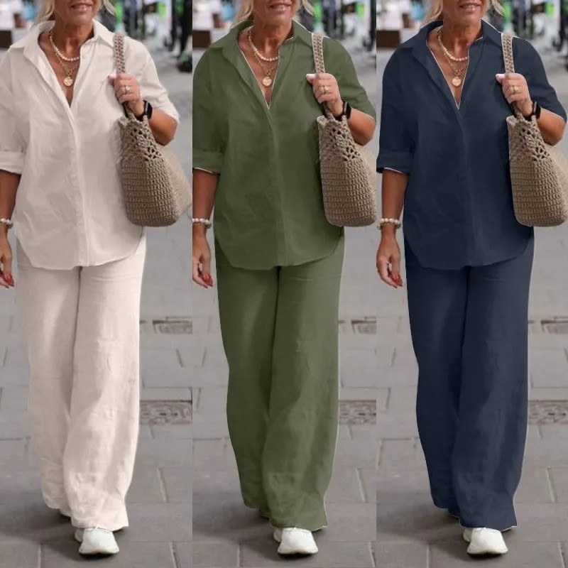 Set Pakaian Wanita Korea Nyaman & Longgar - Outfit Satu Set